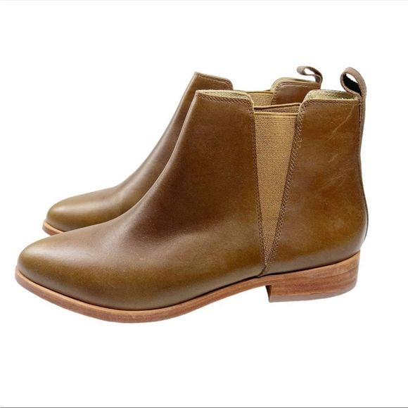 Nisolo Classic Chelsea Everyday Boot Brown Leather Booties Womens Size 7.5 - Picture 1 of 10